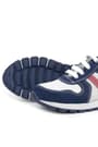 Rakerplus Genuine Leather Navy Blue White Zippered Kids Sports Shoes X3700-LBK-DERI.26