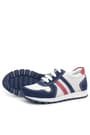 Rakerplus Genuine Leather Navy Blue White Zippered Kids Sports Shoes X3700-LBK-DERI.26