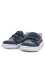 Rakerplus Genuine Leather Navy Blue Banded Kids Sport School Shoes 4506-LGRK.31