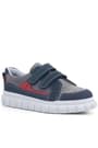 Rakerplus Genuine Leather Navy Blue Banded Kids Sport School Shoes 4506-LGRK.31