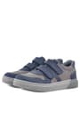 Rakerplus Hakiki Deri Lacivert Cırtlı Erkek Çocuk Sneaker 3751-LNG.36