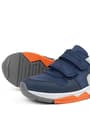 Rakerplus Genuine Leather Navy Blue Grey Kids' Sneakers Sports Shoes 3880-LGN.26