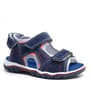 Rakerplus Genuine Leather Navy Blue Blue Velcro Boy Sandals