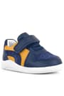 Rakerplus Genuine Leather Navy Blue Yellow Anatomic Baby Sports Shoes R800-LSA.19
