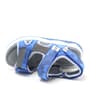 Rakerplus Genuine Leather Blue Gray Comfort Sole Kids Sandals with Velcro