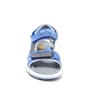 Rakerplus Genuine Leather Blue Gray Comfort Sole Kids Sandals with Velcro