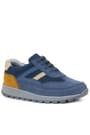 Rakerplus Hakiki Deri Mavi Sneakers Erkek Spor Ayakkabı 3800-MATA-DERI.36