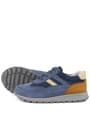 Rakerplus Hakiki Deri Mavi Sneakers Erkek Spor Ayakkabı 3800-MATA-DERI.36