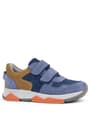 Rakerplus Genuine Leather Blue Suede Tabac Kids Banded Sneakers Sports Shoes 3880-MSTA.31