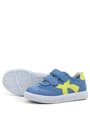 Rakerplus Genuine Leather Blue Green Banded Kids Sportt Shoes R654-MAYE.21