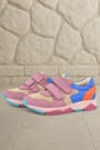 Rakerplus Hakiki Deri Pembe Çocuk Sneakers Spor Ayakkabı 3880-PMT.26