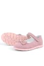 Rakerplus Genuine Leather Pink Bow Girls Flat Shoes 100-P2-DERI.25