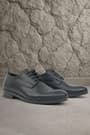 Rakerplus Genuine Leather Black Laced Up Oxford Kids Shoes 3020-SC-B-DERI.36