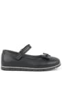 Rakerplus Genuine Leather Matte Black Flat Shoes Girls Flat Shoestes Flat Shoes 100-S1-DERI.25