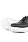 Rakerplus Genuine Leather Black High Sole Kids Classic Shoes 3025-S1-B-DERI.36