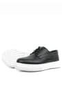 Rakerplus Genuine Leather Black High Sole Kids Classic Shoes 3025-S1-B-DERI.36