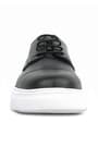 Rakerplus Genuine Leather Black High Sole Kids Classic Shoes 3025-S1-B-DERI.36