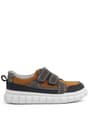 Rakerplus Genuine Leather Tabac Velcro Kids Casual Sports School Shoes 4506-STABK.26