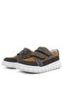 Rakerplus Genuine Leather Tabac Velcro Kids Casual Sports School Shoes 4506-STABK.26