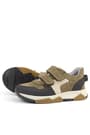 Rakerplus Genuine Leather Mink Color Brown Kids' Banded Sneakers Sports Shoes 3880-VZK.31