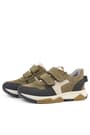 Rakerplus Genuine Leather Mink Color Brown Kids' Banded Sneakers Sports Shoes 3880-VZK.31