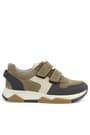 Rakerplus Genuine Leather Mink Color Brown Kids' Banded Sneakers Sports Shoes 3880-VZK.31