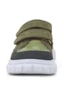Rakerplus Genuine Leather Green Banded Sportts Shoes For Boys 4506-YHK.26