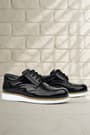Rakerplus Hidra Genuine Leather Black Patent Leather Lace Up Boys Classic Shoes 3070-SR-B-B-DERİ.31