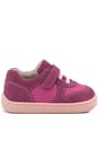 Rakerplus Bob Hakiki Deri Barefoot Cırtlı Lastikli Pembe Kız Bebek Sneakers Ayakkabı