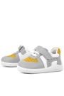 Rakerplus Genuine Leather Grey Yellow Anatomic Baby Sports Shoes