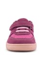 Rakerplus Bob Hakiki Deri Barefoot Cırtlı Lastikli Pembe Kız Bebek Sneakers Ayakkabı