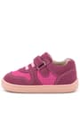 Rakerplus Bob Hakiki Deri Barefoot Cırtlı Lastikli Pembe Kız Bebek Sneakers Ayakkabı