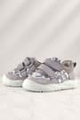 Rakerplus Schaggy Genuine Leather Beige Patterned Baby Sneakers