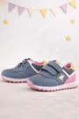 Rakerplus Genuine Leather Gray Anatomic Sports Shoes Baby Girl