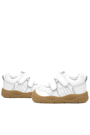 Rakerplus Schaggy Genuine Leather White Baby Sports Shoes
