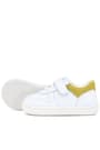 Rakerplus Bob Hakiki Deri Beyaz Nubuk Sarı Bebek Sneaker Ayakkabı