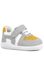 Rakerplus Genuine Leather Grey Yellow Anatomic Baby Sports Shoes