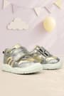 Rakerplus Schaggy Genuine Leather Gold Baby Sports Shoes