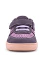Rakerplus Bob Hakiki Deri Lila Pembe Barefoot Cırtlı Lastikli Bebek Sneaker Ayakkabı