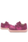 Rakerplus Bob Hakiki Deri Barefoot Cırtlı Lastikli Pembe Kız Bebek Sneakers Ayakkabı