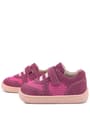 Rakerplus Bob Hakiki Deri Barefoot Cırtlı Lastikli Pembe Kız Bebek Sneakers Ayakkabı