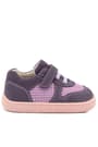Rakerplus Bob Hakiki Deri Lila Pembe Barefoot Cırtlı Lastikli Bebek Sneaker Ayakkabı