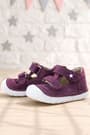Rakerplus Ruby Genuine Leather Purple Flower Detailed First Step Shoes