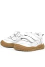 Rakerplus Schaggy Genuine Leather White Baby Sports Shoes