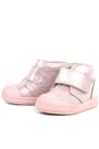 Rakerplus Yoohoo Genuine Leather Pink Shiny Velcro Baby Girl Boots