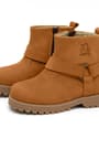 Rakerplus Chiron Genuine Leather Yellow Zippered Unisex Baby Boots