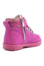 Rakerplus Griffon Zippered Genuine Leather Pink Baby Girl Winter Boots