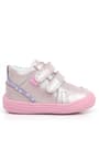 Rakerplus Raya Genuine Leather Pink Purple Glittery Velcro Baby Girl Boots