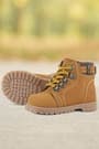 Rakerplus Griffon Furred Genuine Leather Yellow Baby Boots