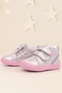 Rakerplus Raya Genuine Leather Pink Purple Glittery Velcro Baby Girl Boots